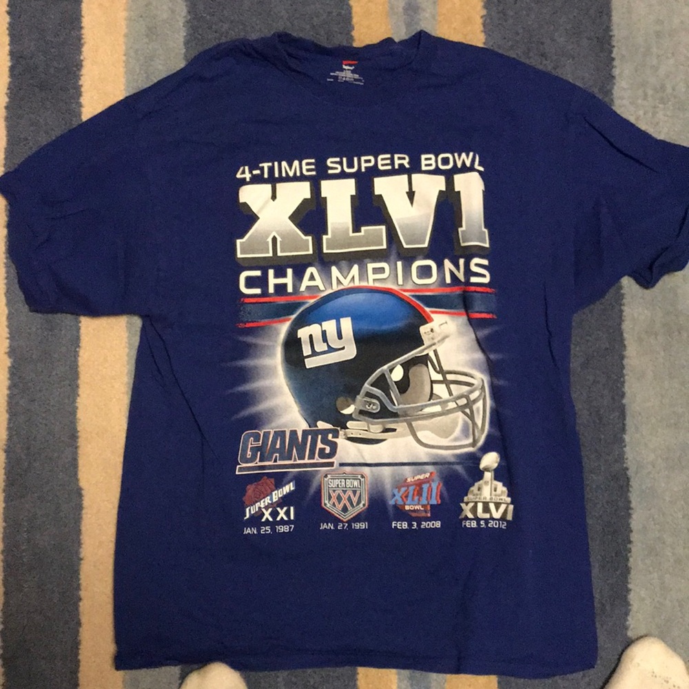 giants super bowl shirt